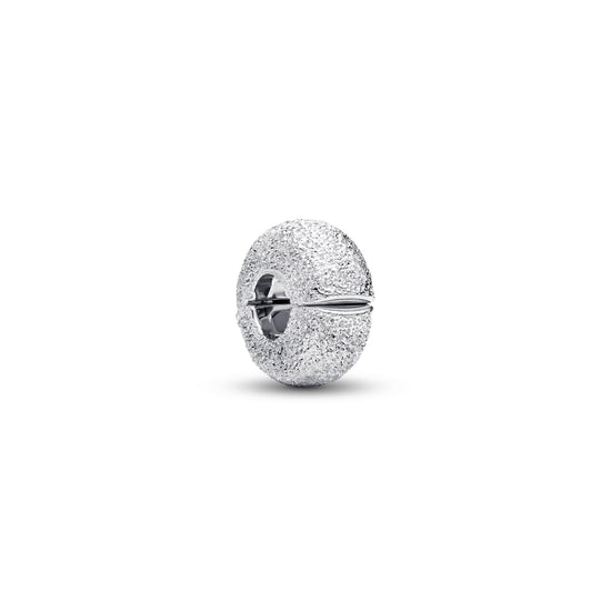 Mini clip Pandora in argento 925 con effetto diamantato MISURA UNICA