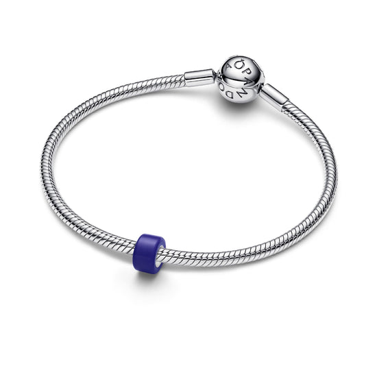 Mini charm Pandora in argento 925 e vetro di Murano blu MISURA UNICA