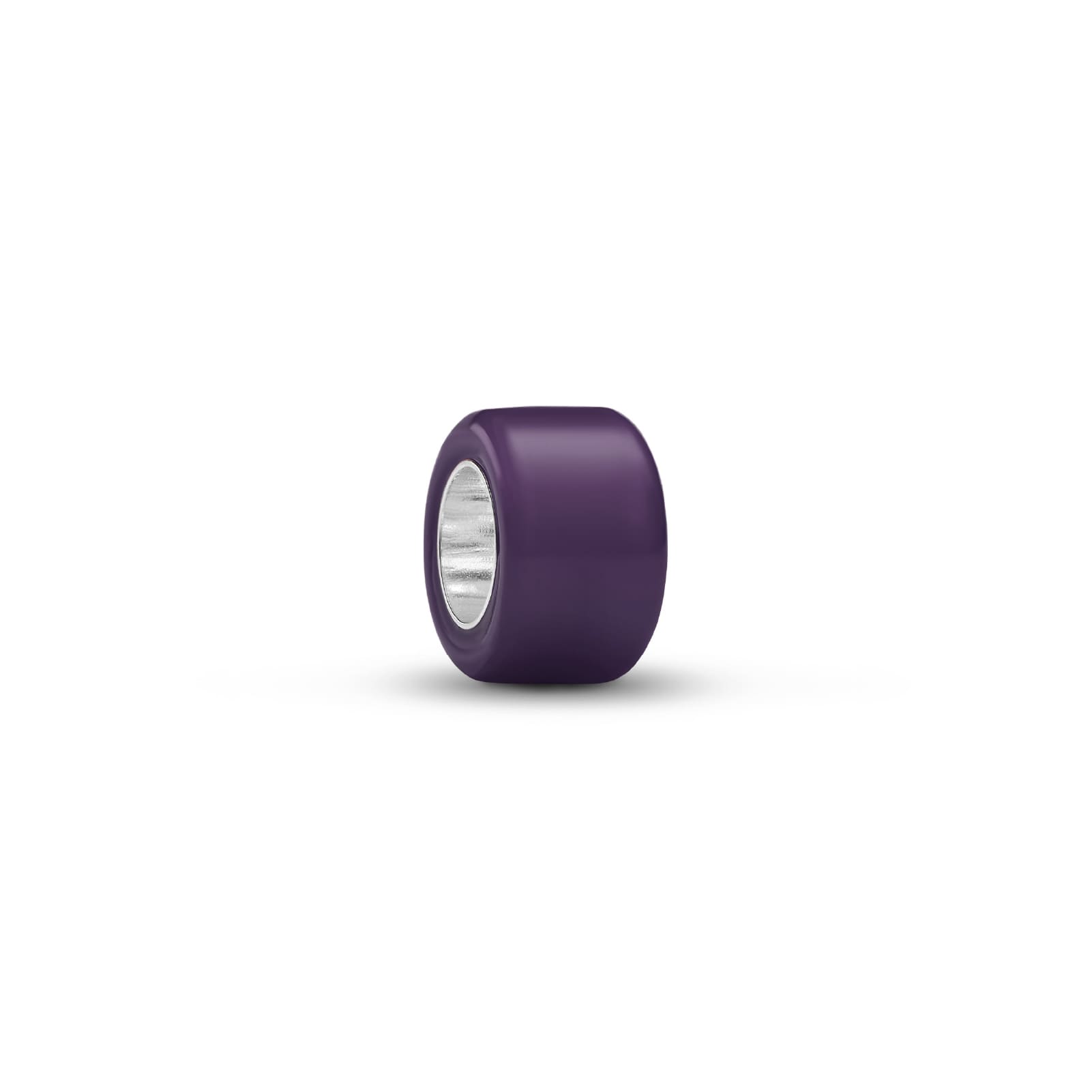 Mini charm Pandora in argento 925 e vetro di Murano viola MISURA UNICA