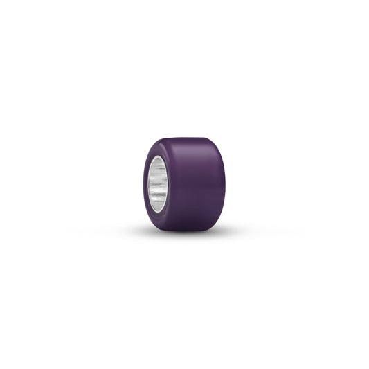 Mini charm Pandora in argento 925 e vetro di Murano viola MISURA UNICA