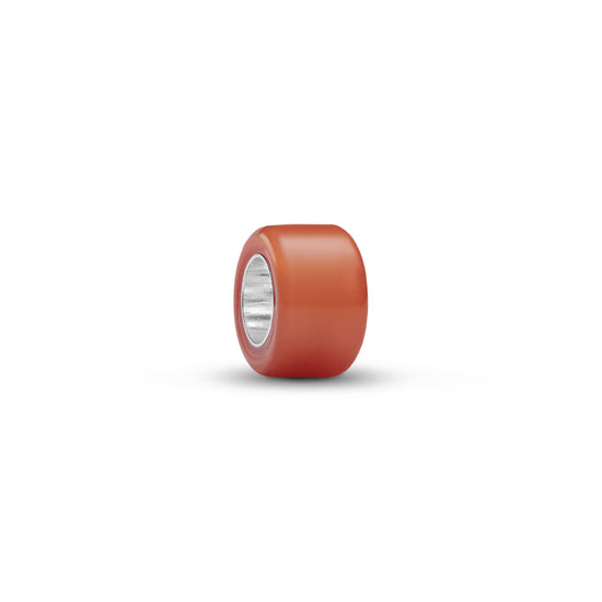 Mini charm Pandora in argento 925 e vetro di Murano arancione MISURA UNICA