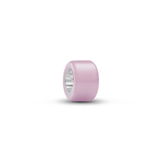 Mini charm Pandora in argento 925 e vetro di Murano rosa MISURA UNICA