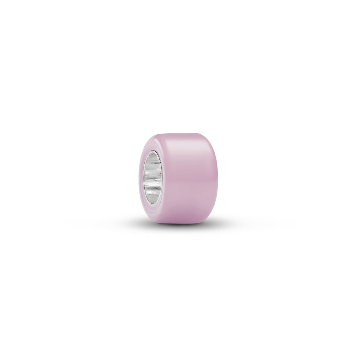 Mini charm Pandora in argento 925 e vetro di Murano rosa MISURA UNICA