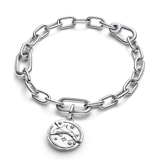 Charm Pandora Medallion in argento 925 delfino e zircone MISURA UNICA