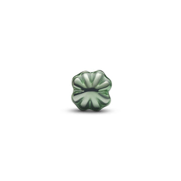 Mini charm Pandora in argento quadrifoglio metallico verde MISURA UNICA