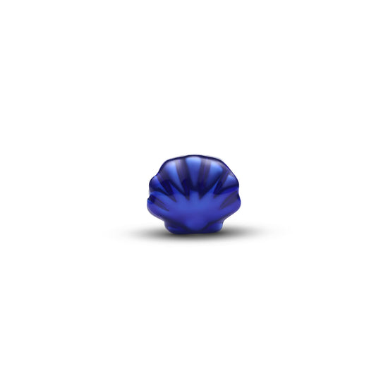 Mini charm Pandora in argento conchiglia effetto metallico blu MISURA UNICA