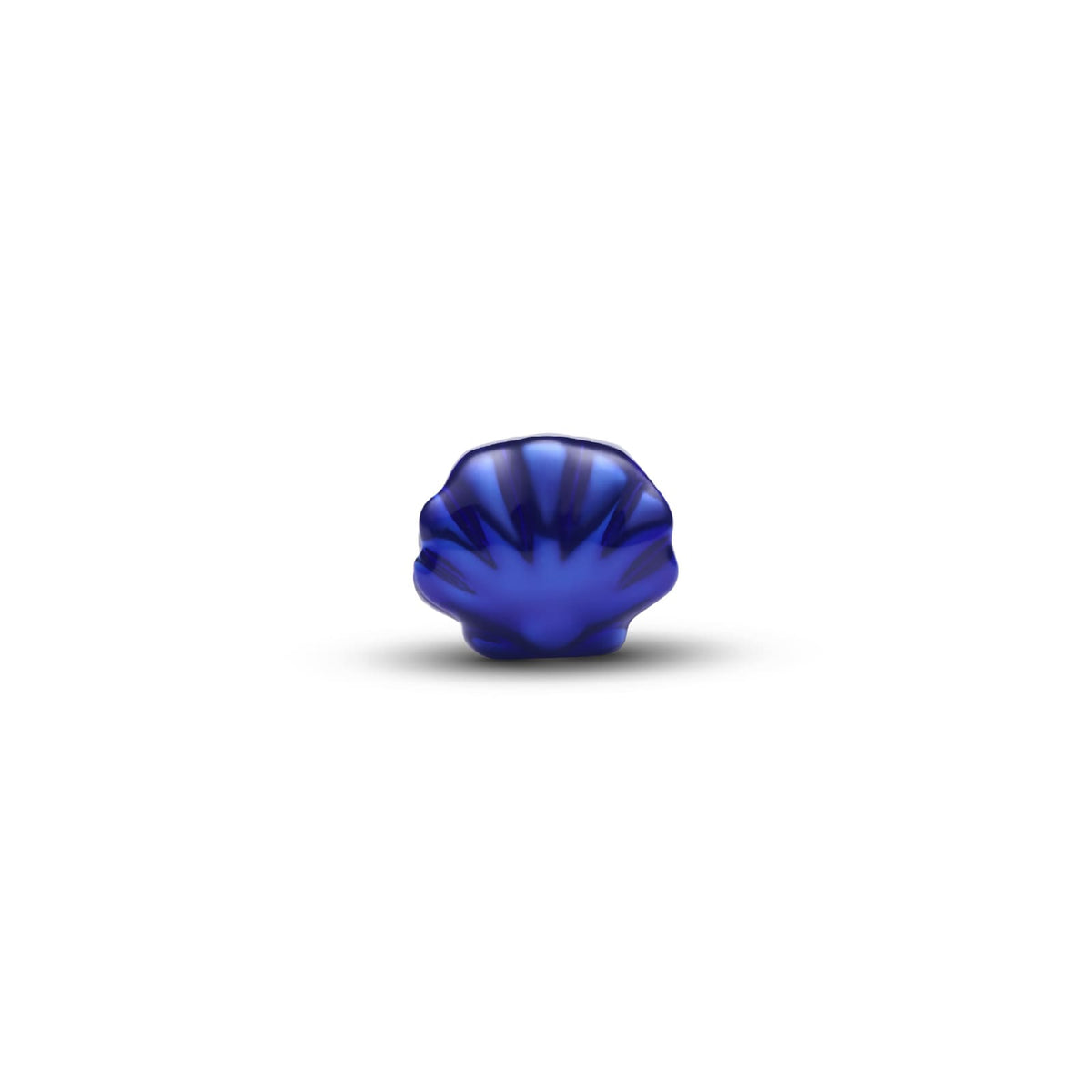 Mini charm Pandora in argento conchiglia effetto metallico blu MISURA UNICA