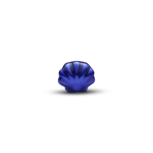 Mini charm Pandora in argento conchiglia effetto metallico blu MISURA UNICA