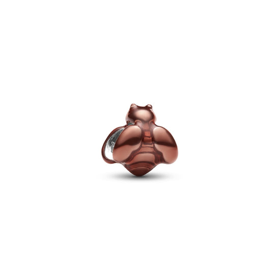 Mini charm Pandora in argento ape effetto metallico arancione MISURA UNICA