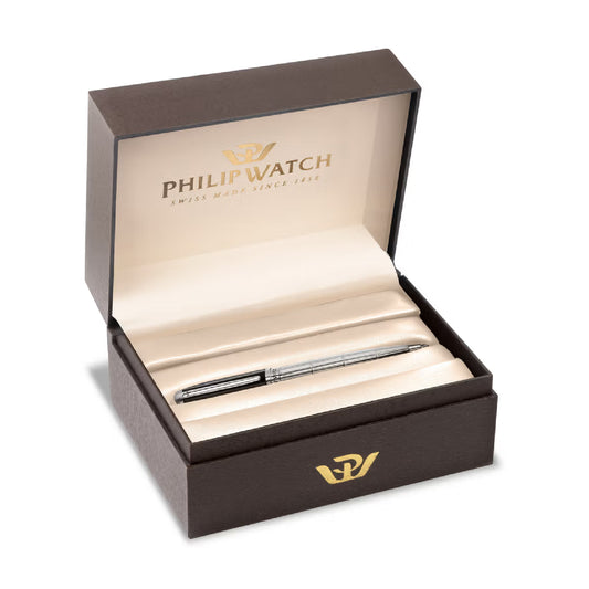 Penna a sfera Philip Watch in ottone con smalto color nero MISURA UNICA