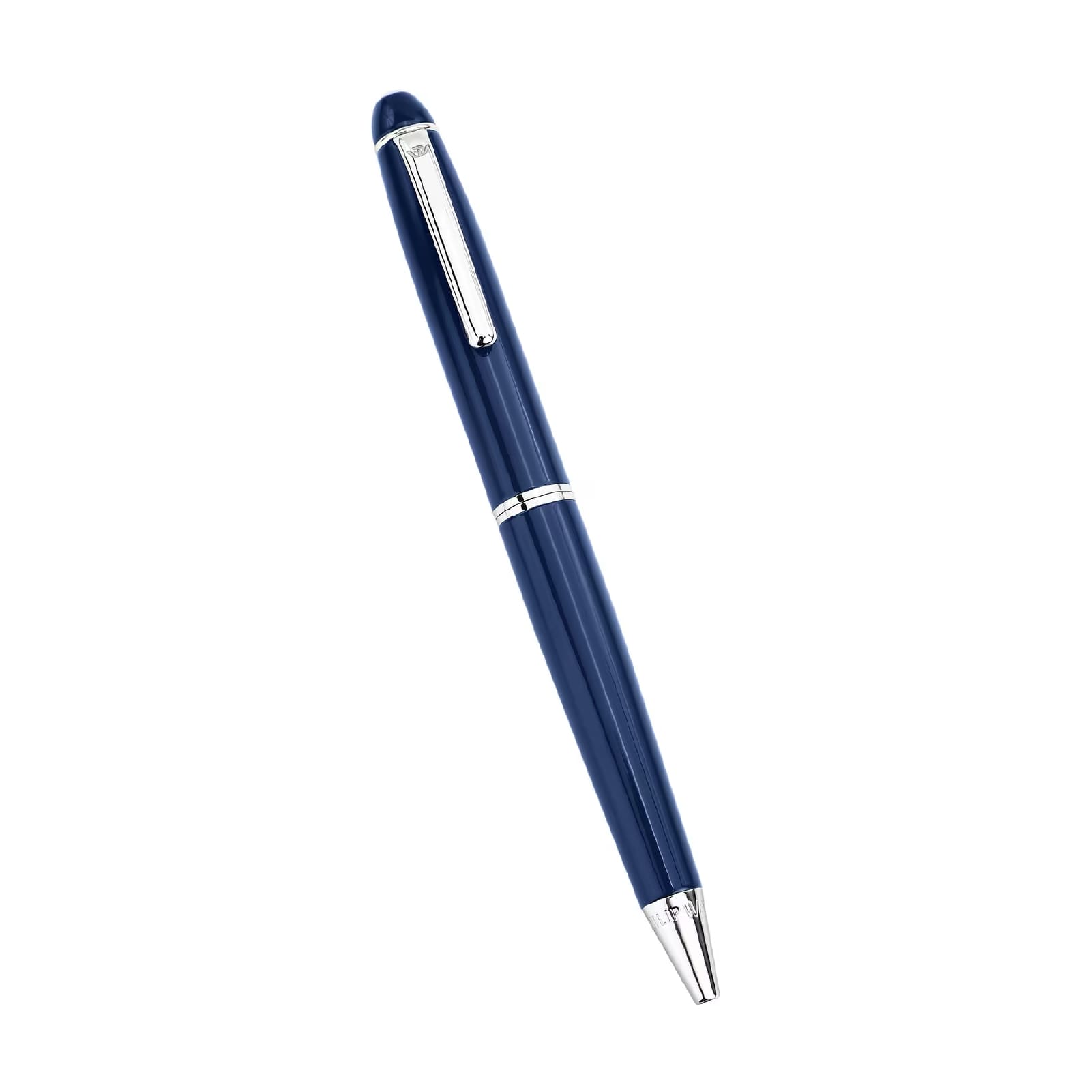 Penna a sfera Philip Watch WI smalto blu con finiture argento MISURA UNICA