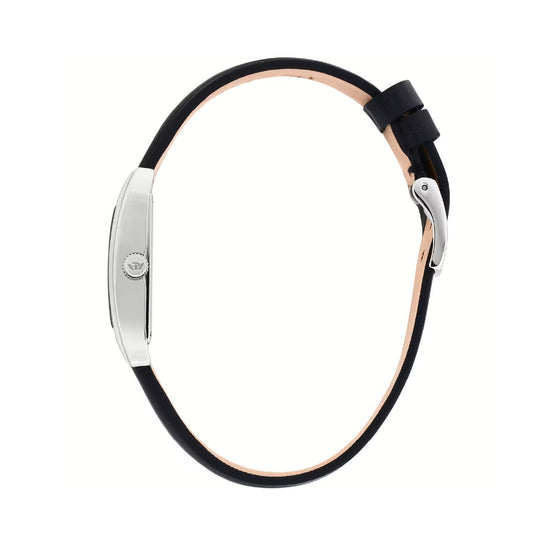 Orologio solo tempo Philip Watch in acciaio e pelle nera P.R8251820502
