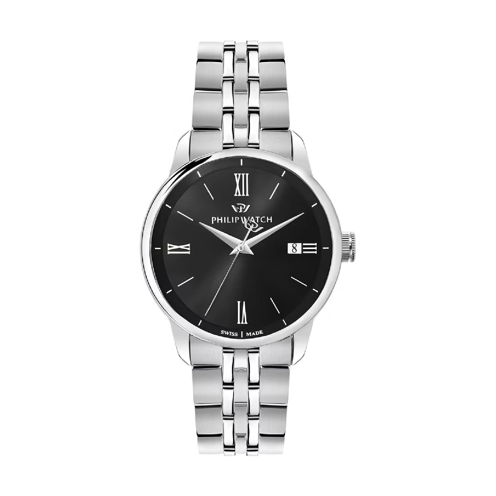Orologio Philip Watch Anniversary in acciaio quadrante nero MISURA UNICA