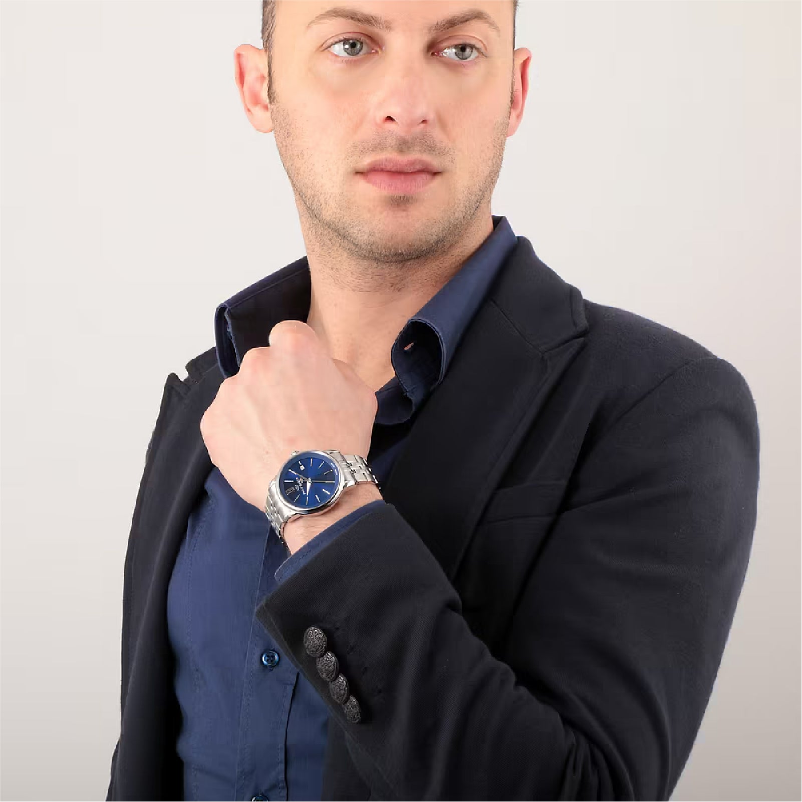 Orologio uomo Philip Watch in acciaio quadrante blu 40mm MISURA UNICA