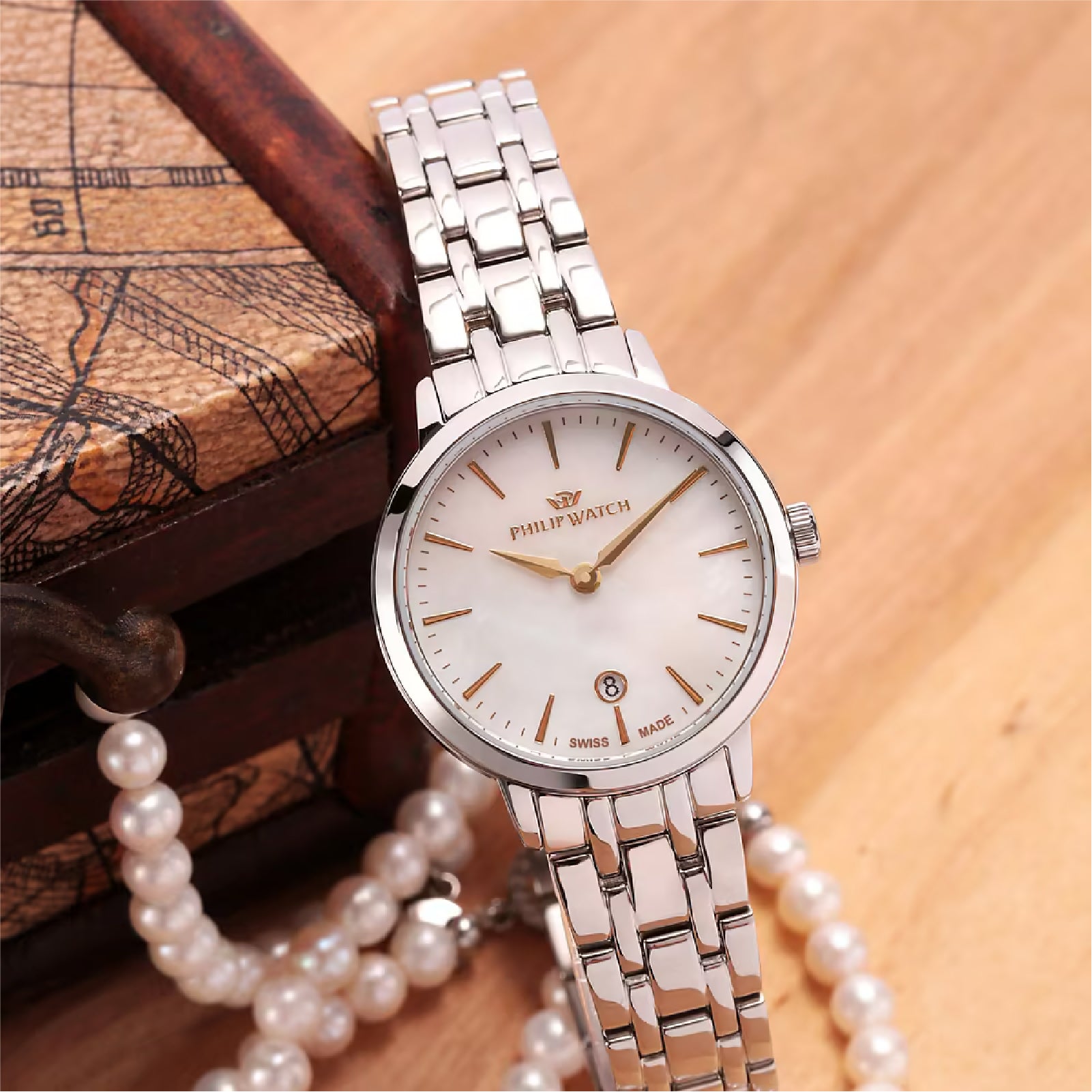Orologio solo tempo da donna Philip Watch in acciaio MISURA UNICA