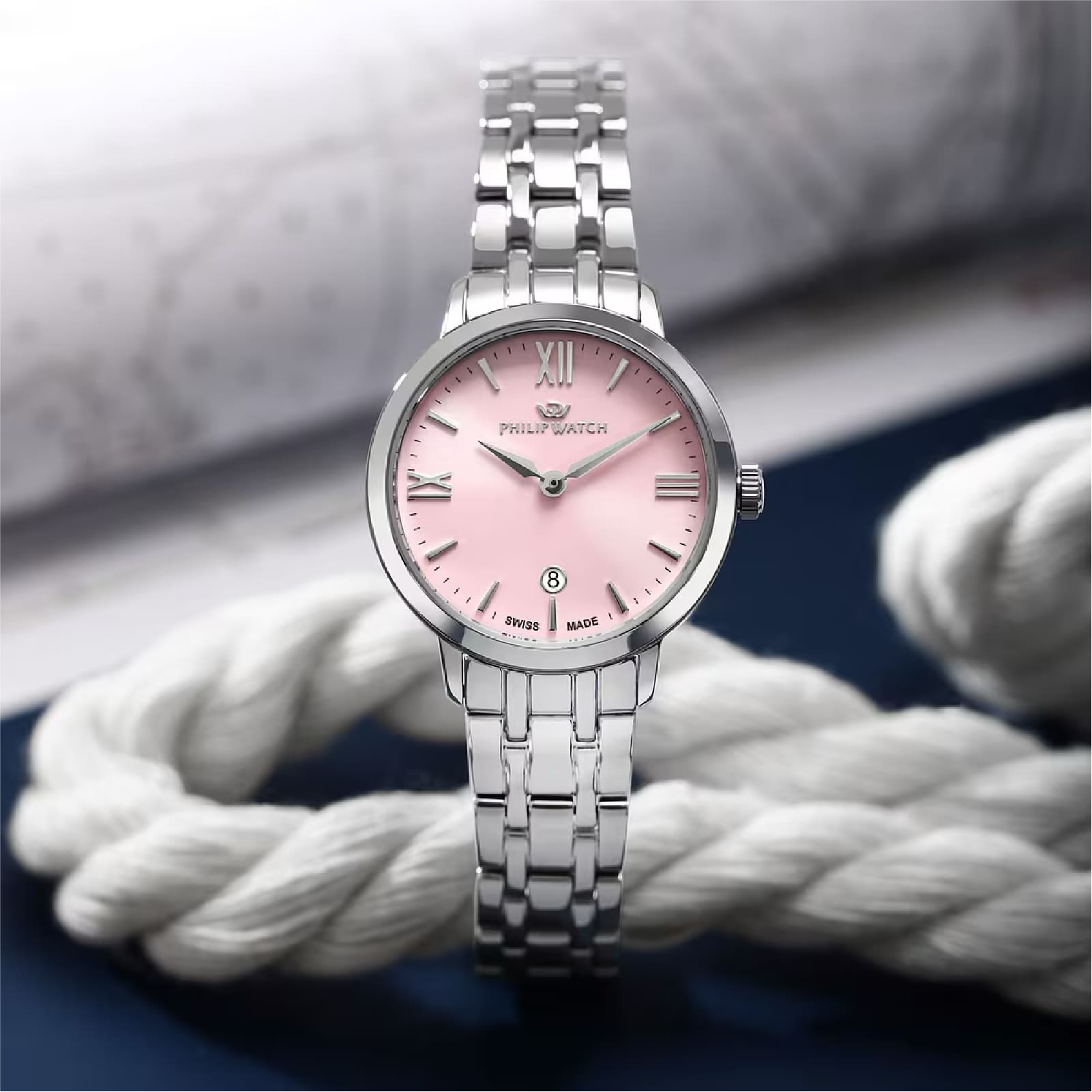Orologio solo tempo Philip Watch Audrey quadrante rosa da donna MISURA UNICA