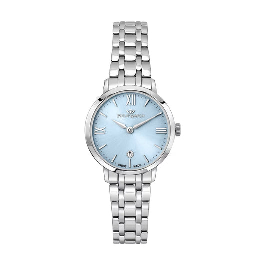 Orologio Philip Watch Audrey acciaio quadrante azzurro da donna MISURA UNICA