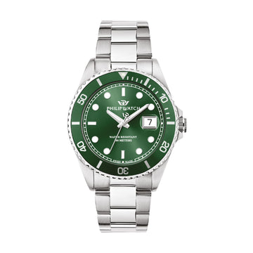 Orologio uomo Philip Watch in acciaio con quadrante verde MISURA UNICA