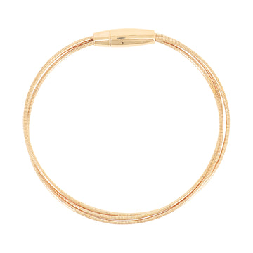 Bracciale da donna della Pesavento DNA in argento dorato 17 cm