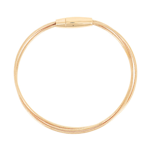 Bracciale da donna della Pesavento DNA in argento dorato 17 cm