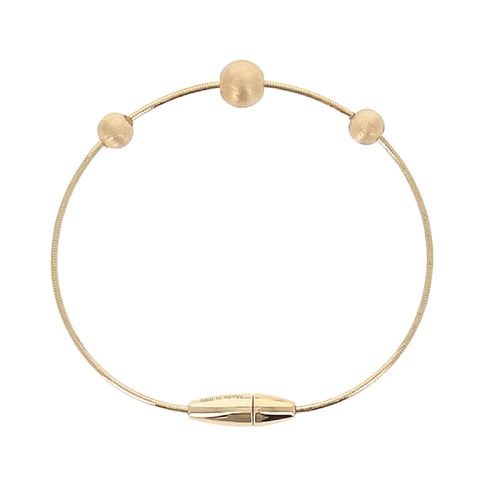 Bracciale PESAVENTO DNA Spring in argento lucido dorato 17 cm