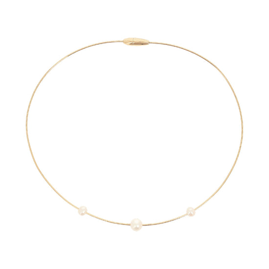 Collana Pesavento in argento dorato con perle da donna MISURA UNICA