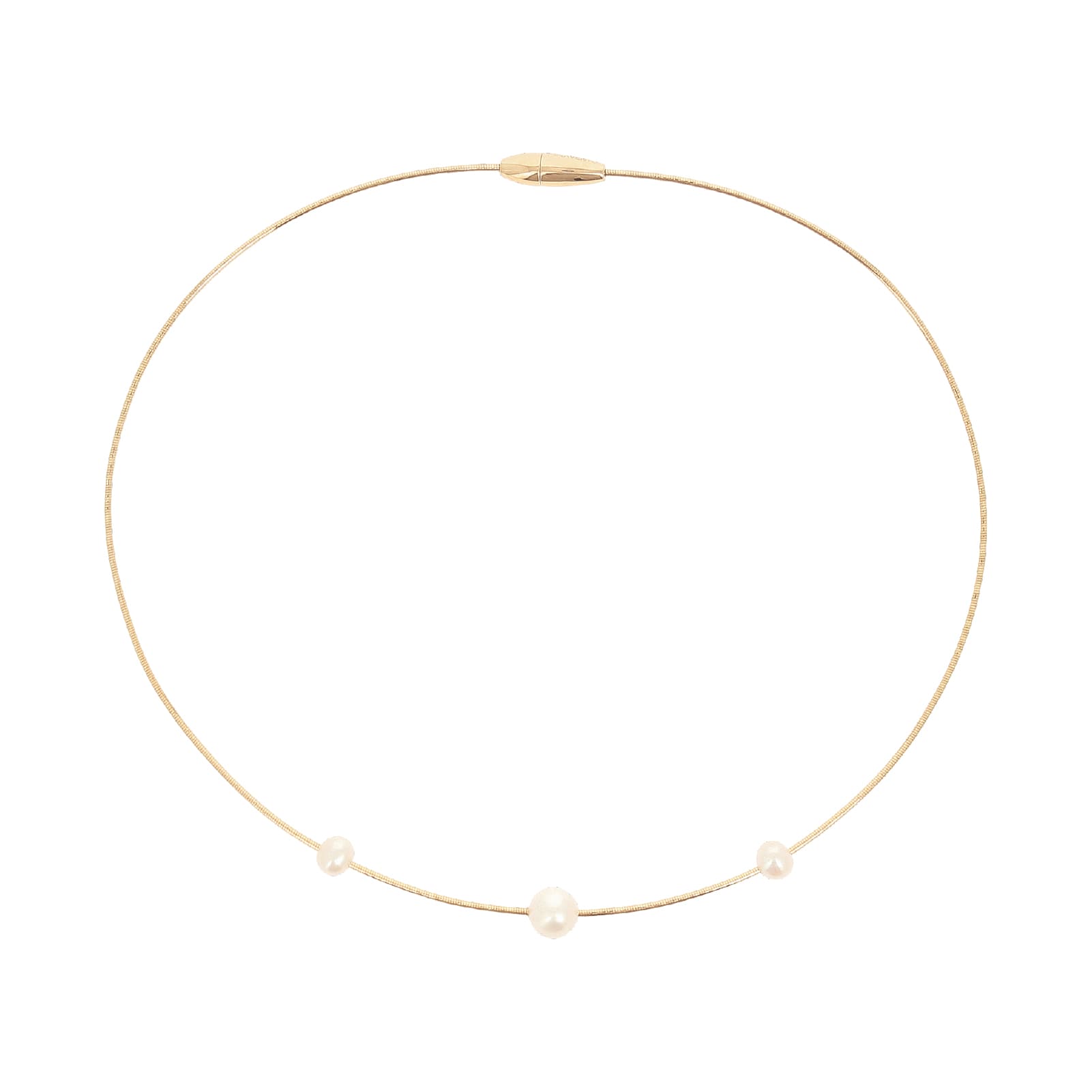 Collana Pesavento in argento dorato con perle da donna MISURA UNICA