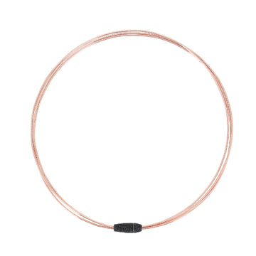 Collana da donna Pesavento DNA argento rosé e polvere nera MISURA UNICA