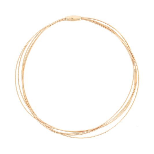 Collana girocollo donna Pesavento DNA in argento dorato MISURA UNICA