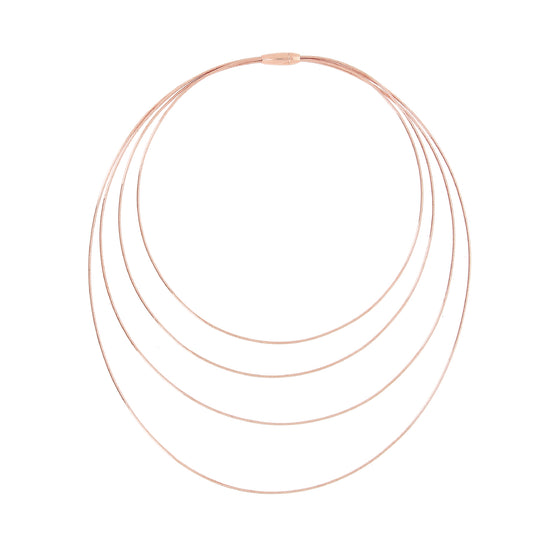 Collana da donna Pesavento DNA in argento rosé lucido MISURA UNICA