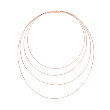 Collana da donna Pesavento DNA in argento rosé lucido MISURA UNICA