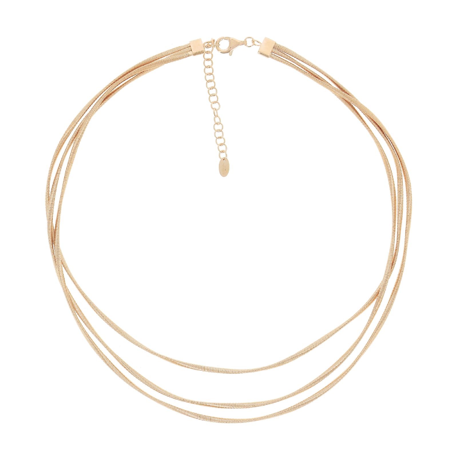Collana multifilo da donna Pesavento in argento dorato MISURA UNICA