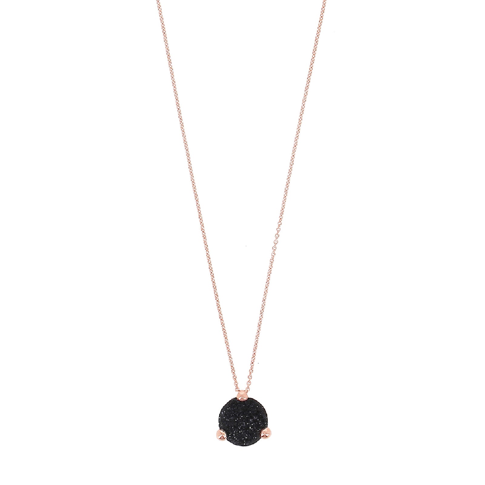 Collana Pesavento Polvere Sogni argento rosé e polvere nera MISURA UNICA