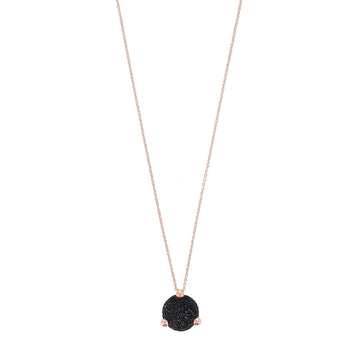 Collana Pesavento Polvere Sogni argento rosé e polvere nera MISURA UNICA