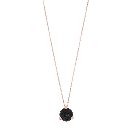 Collana Pesavento Polvere Sogni argento rosé e polvere nera MISURA UNICA