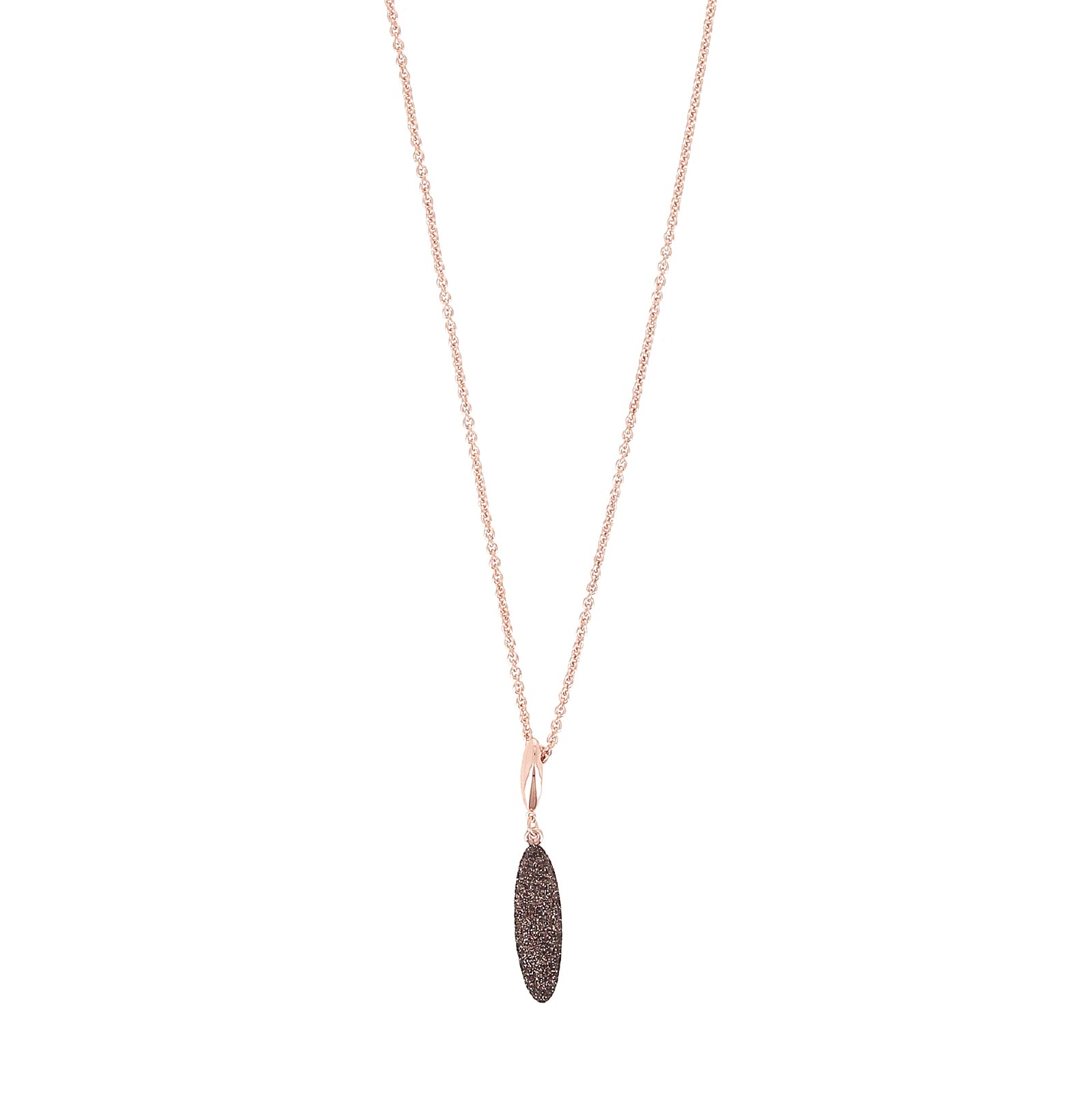 Collana Pesavento Sogni in argento rosé con polvere bronzo MISURA UNICA