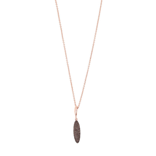 Collana Pesavento Sogni in argento rosé con polvere bronzo MISURA UNICA