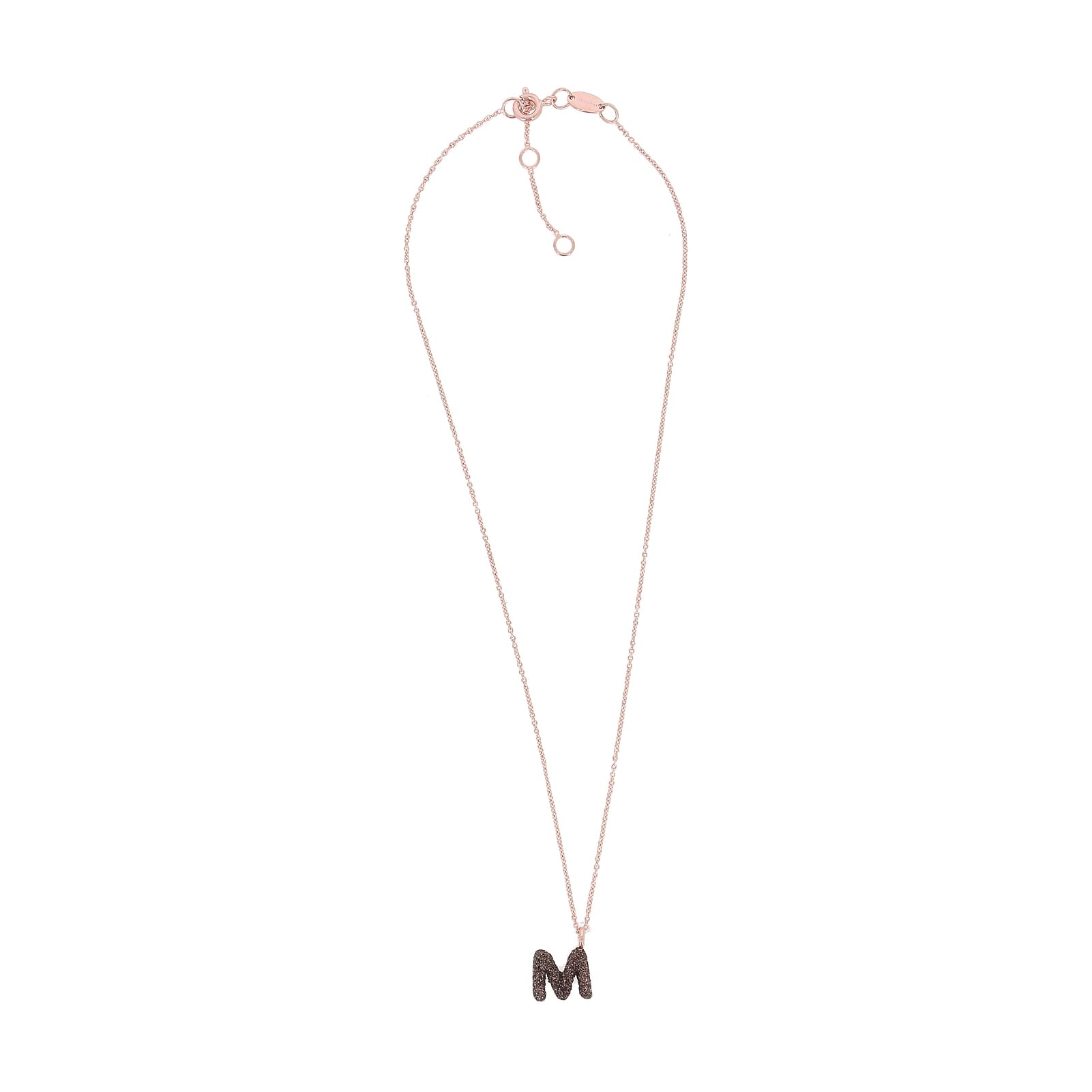 Collana donna Pesavento in argento con lettera M bronzo MISURA UNICA