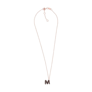 Collana donna Pesavento in argento con lettera M bronzo MISURA UNICA