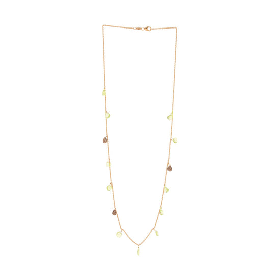 Collana Pesavento in argento dorato con pietre quarzo donna MISURA UNICA