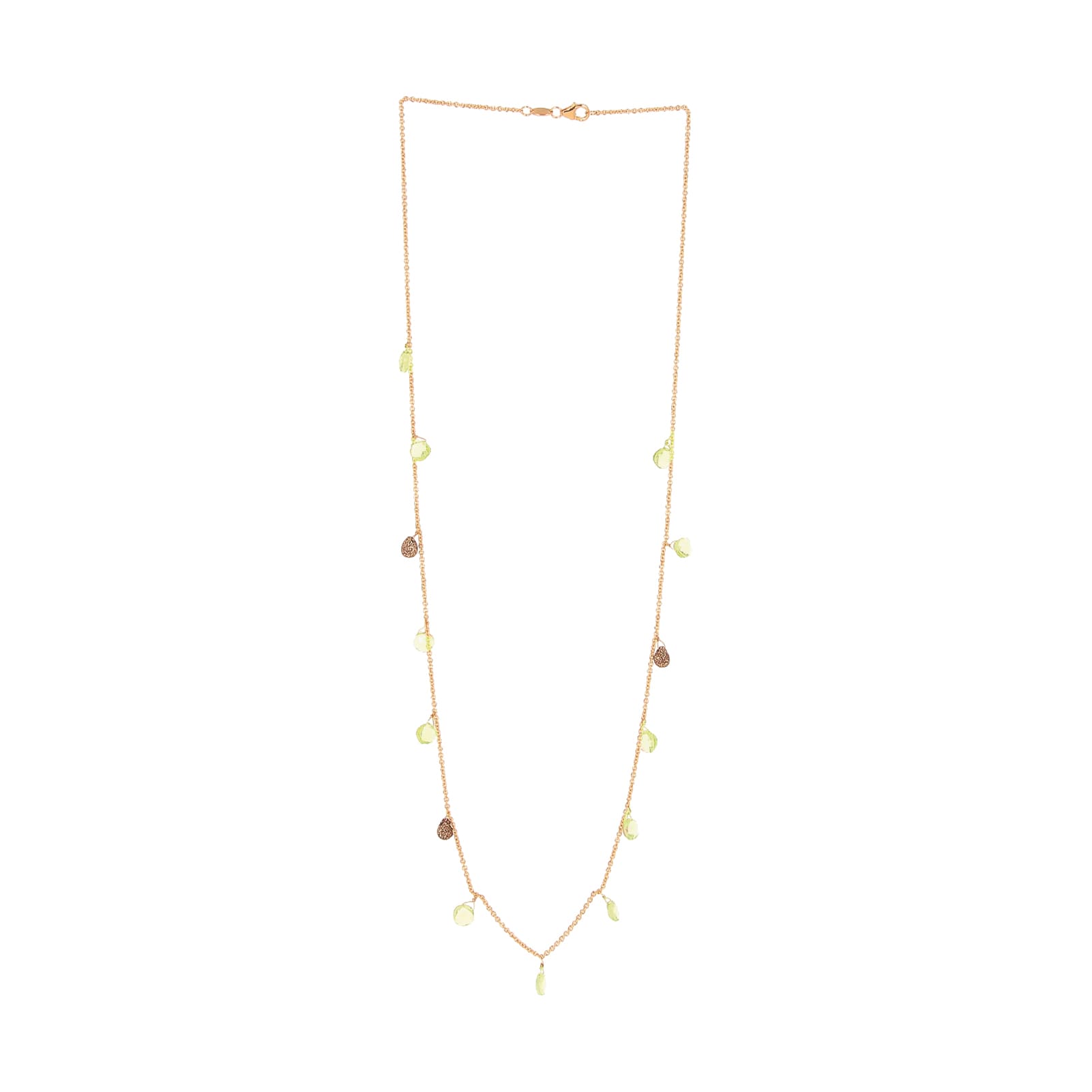 Collana Pesavento in argento dorato con pietre quarzo donna MISURA UNICA