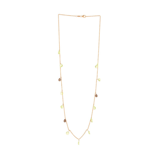 Collana Pesavento in argento dorato con pietre quarzo donna MISURA UNICA