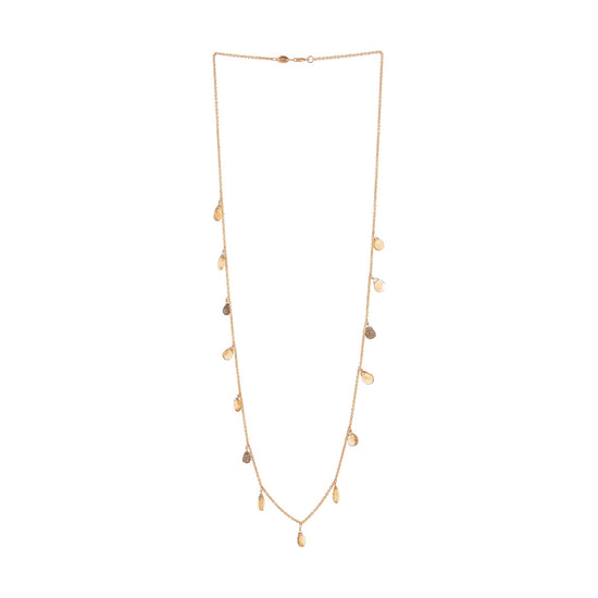 Collana Pesavento in argento dorato pietre citrino pendenti MISURA UNICA