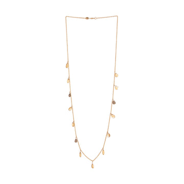 Collana Pesavento in argento dorato pietre citrino pendenti MISURA UNICA