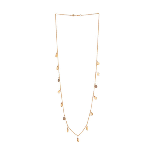 Collana Pesavento in argento dorato pietre citrino pendenti MISURA UNICA
