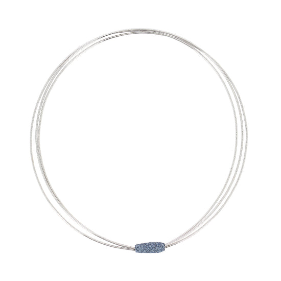Collana Pesavento Colours in argento polvere azzurro Santorini MISURA UNICA
