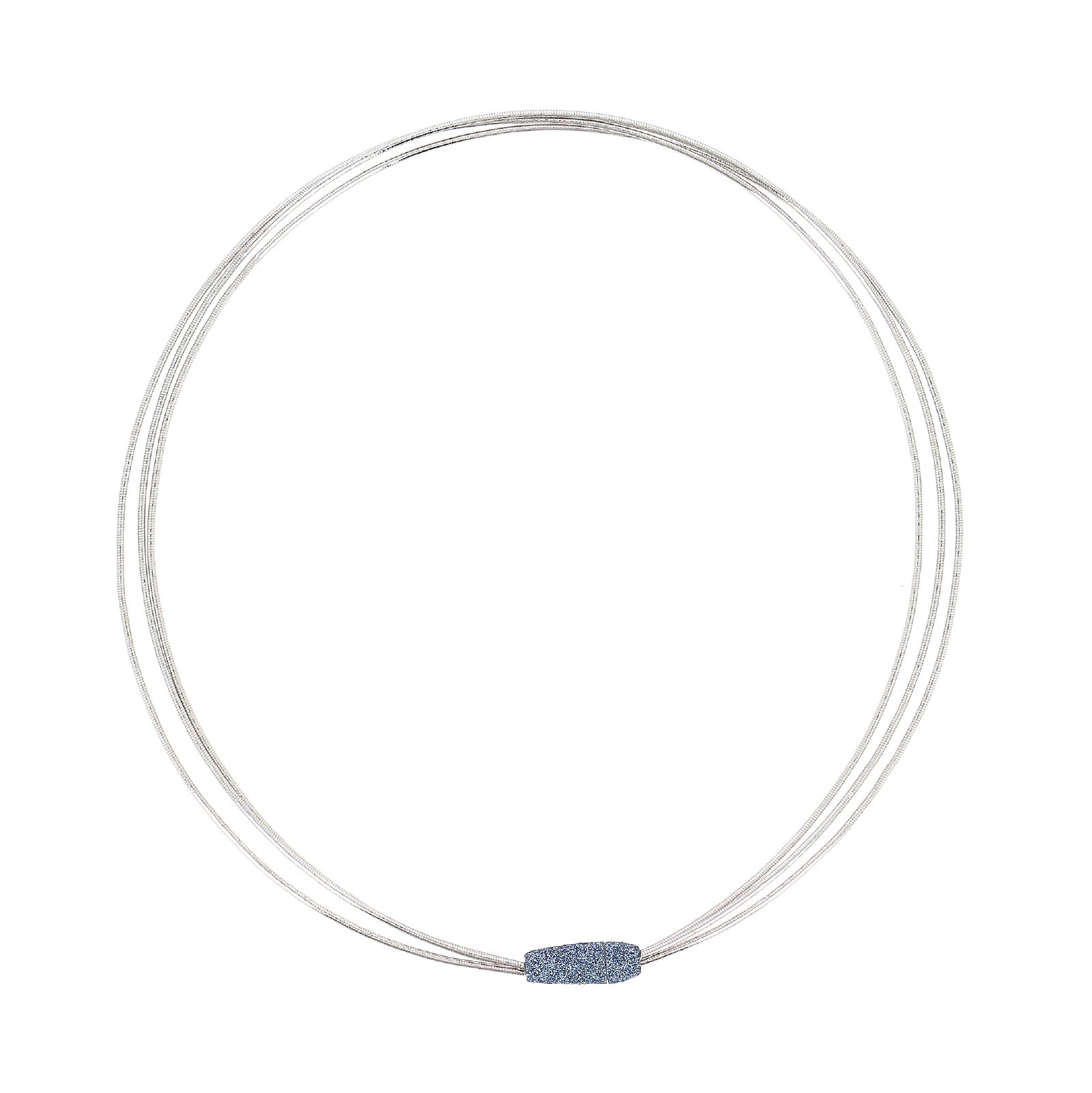 Collana Pesavento Colours in argento polvere azzurro Santorini MISURA UNICA