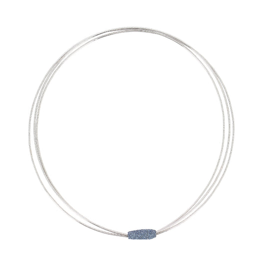 Collana Pesavento Colours in argento polvere azzurro Santorini MISURA UNICA