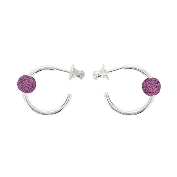 Orecchini Pesavento Colours in argento polvere viola provenza MISURA UNICA