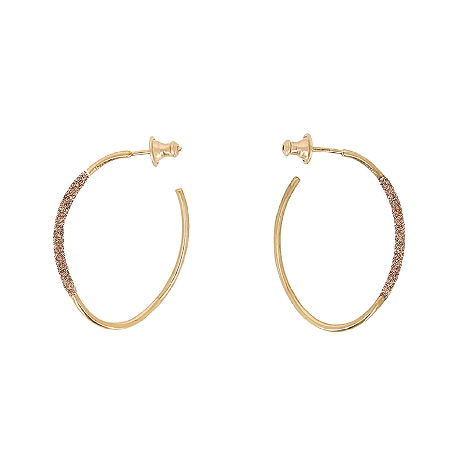 Orecchini a cerchio Pesavento argento dorato giallo Nardò MISURA UNICA